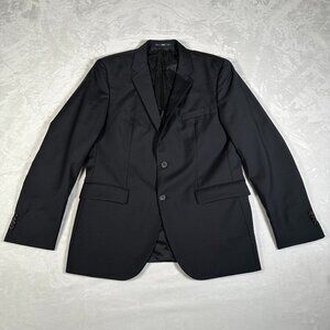 Hugo Boss Blazer Men Size 40R Black 100% Wool Made in USA The Grand Central US